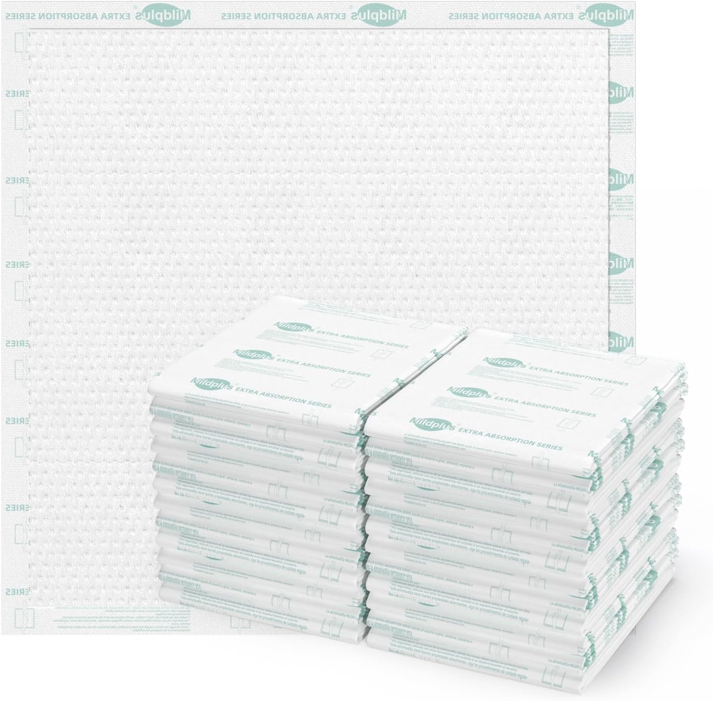 Heavy Duty Underpads 40"X40" Super Sized Chucks Pads 180 Grams Disposable Bed Pads with Strength Cloth Backing Extra Absorption Pads for Incontinence (100X100CM, 10 Count)