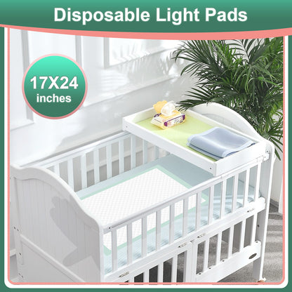 17"×24"(100-300 pcs)MILDPLUS Disposable Underpads Light Absorbent Bed Pads Small Chucks Pads for Kids, Puppy, Cat and Tioilet